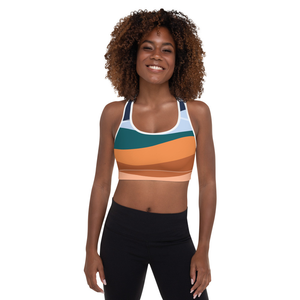 Pragmadik - W - Sky Water Earth Padded Sports Bra