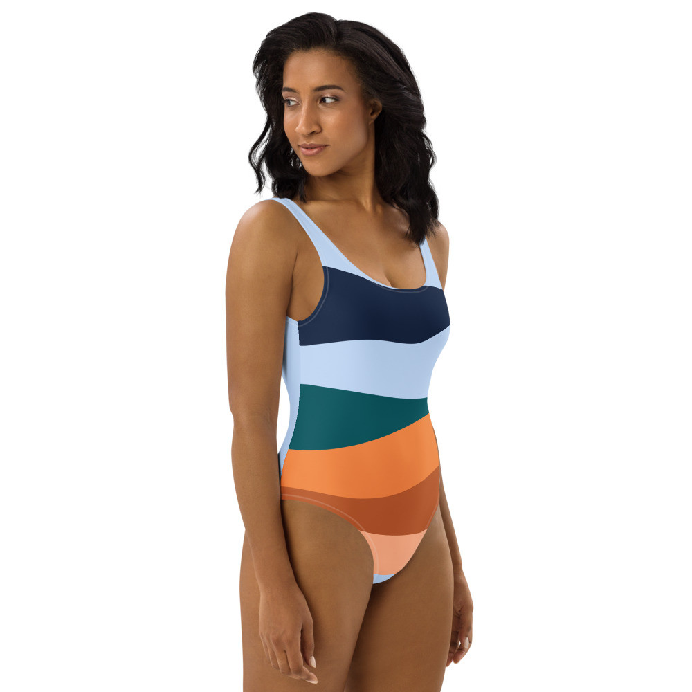 Pragmadik - W - Sky Water Earth One-Piece Swimsuit