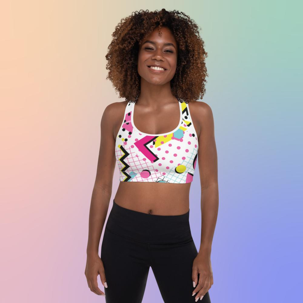 Flashback 90's Padded Sports Bra