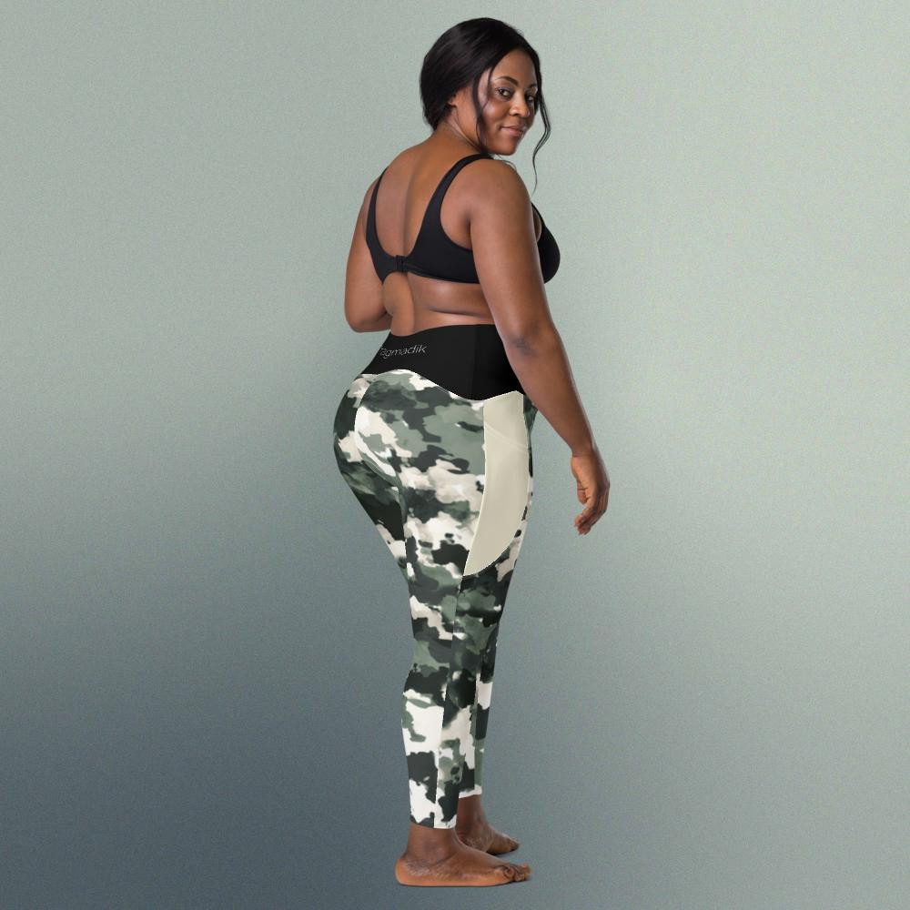 Camo Green Leggings w/ Pockets