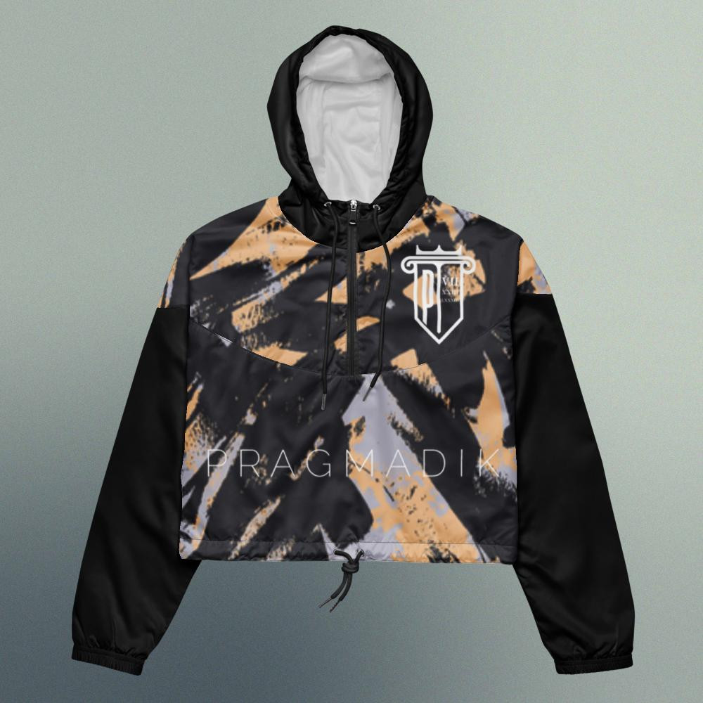 Midnight Rage Cropped Windbreaker