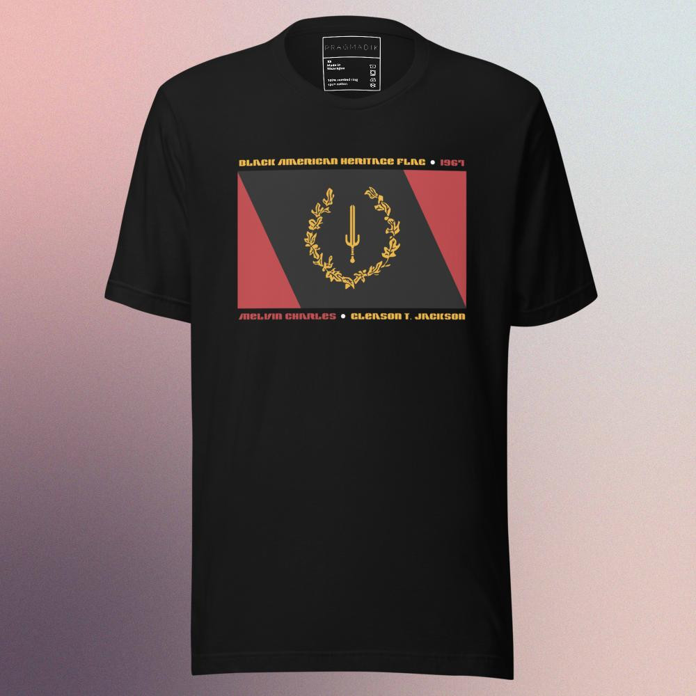 Black American Heritage Flag - T-Shirt