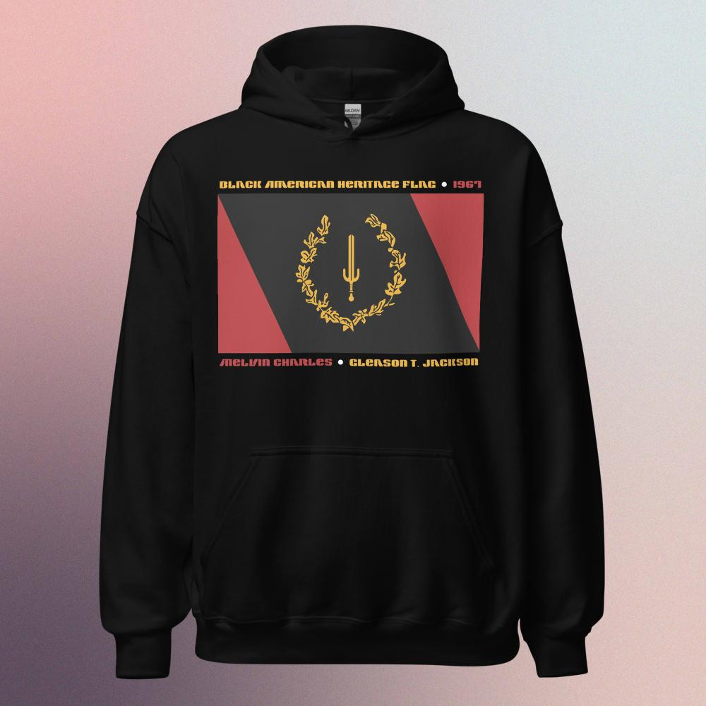 Black American Heritage Flag - Hoodie