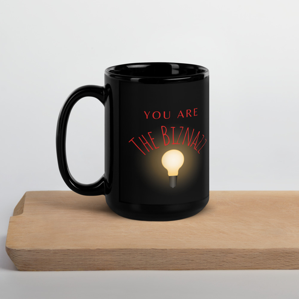 YATB Black Glossy Mug