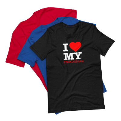 I Love Birmingham - Unisex t-shirt