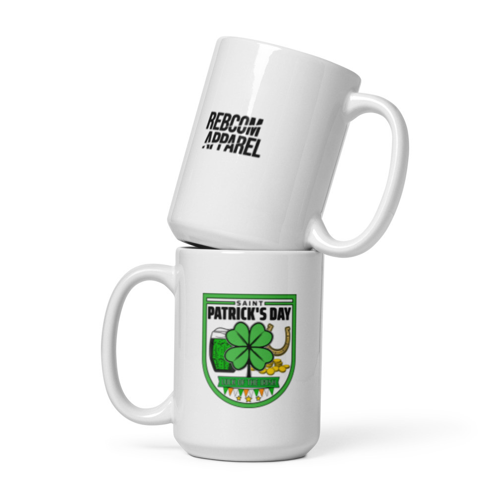 White Glossy Mug St Patrick´s Day