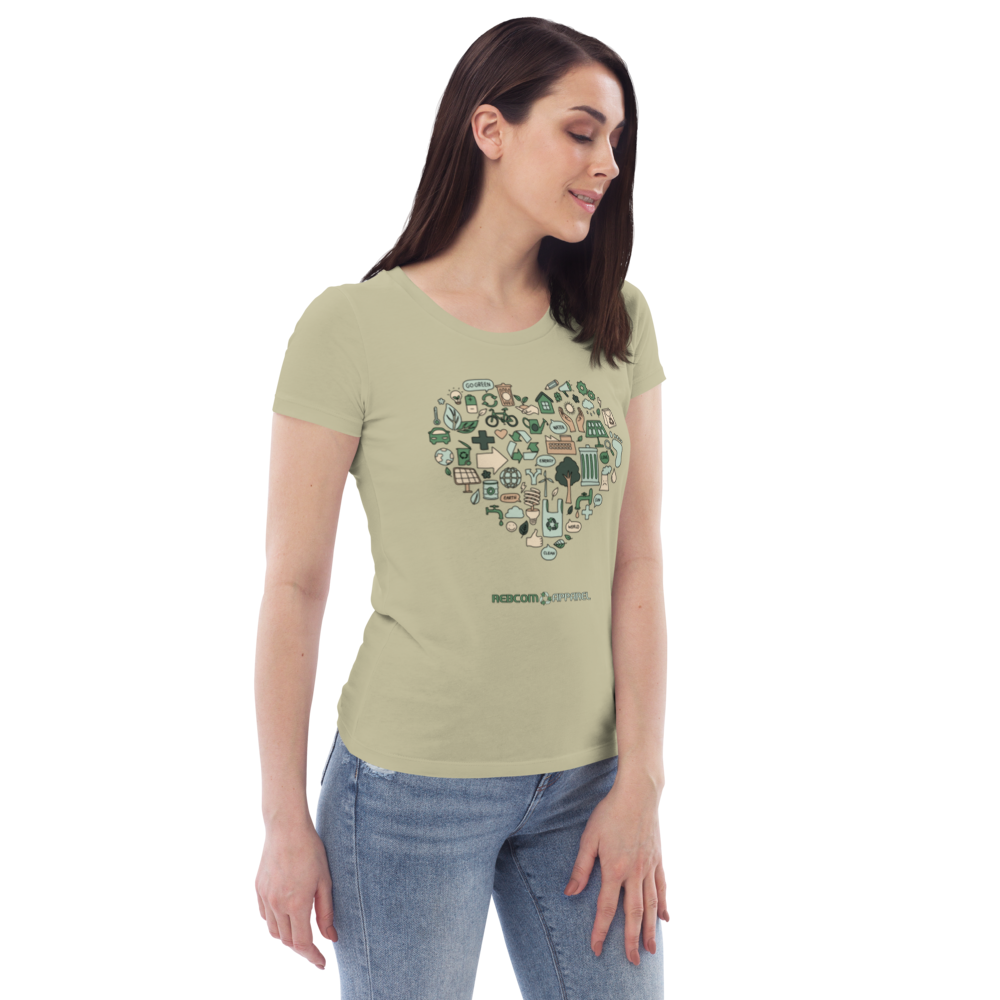 Women's Fitted Eco Tee Heart