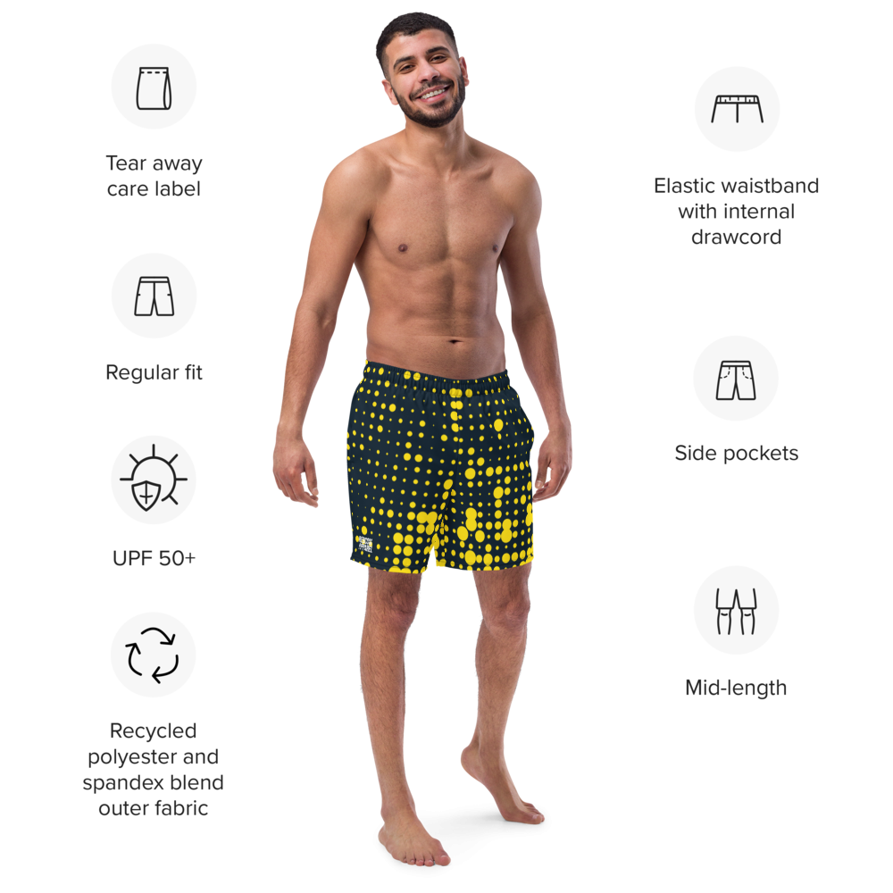 Recycled Swim Trunks Yellow Shine