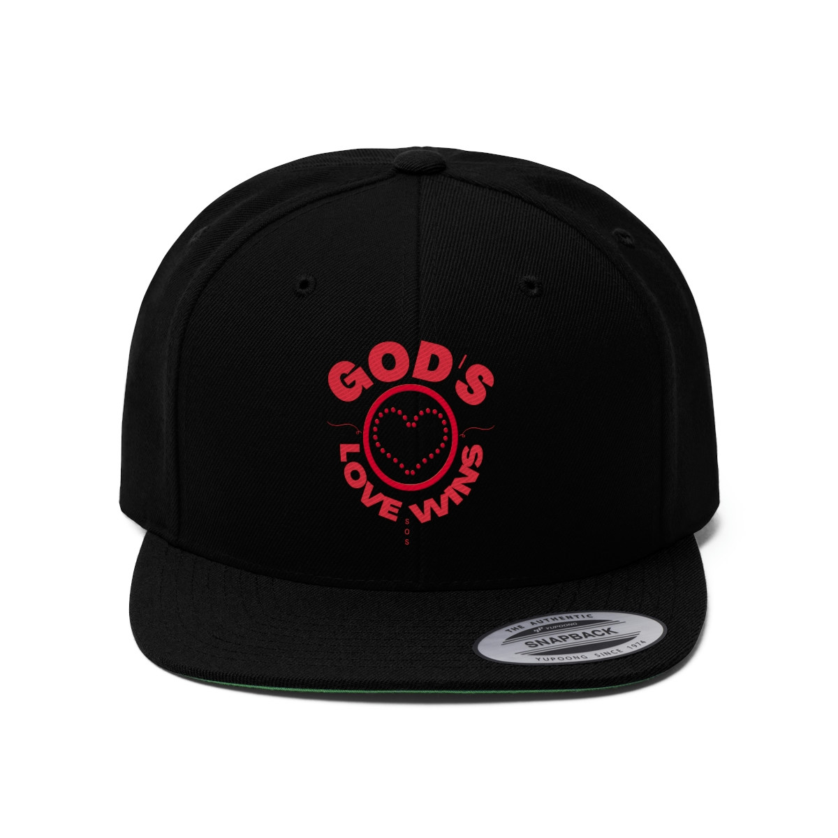 God's Love Wins Flat Bill Hat