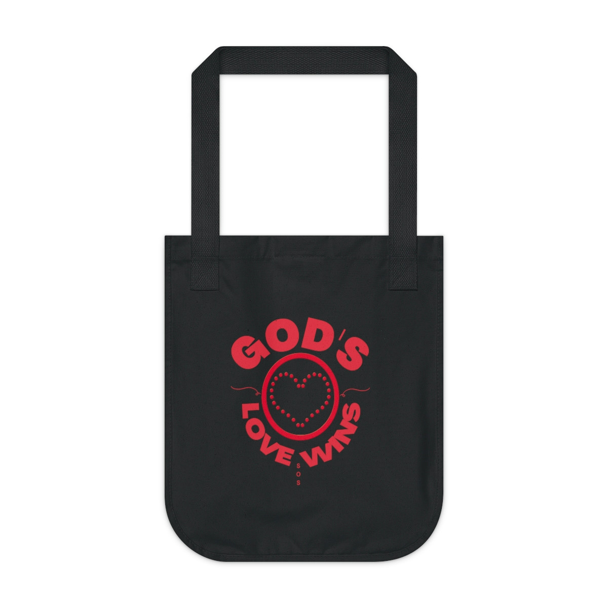 God's Love Wins Organic Canvas Tote Bag