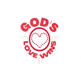 God's Love Wins Vinyl Die-Cut Stickers
