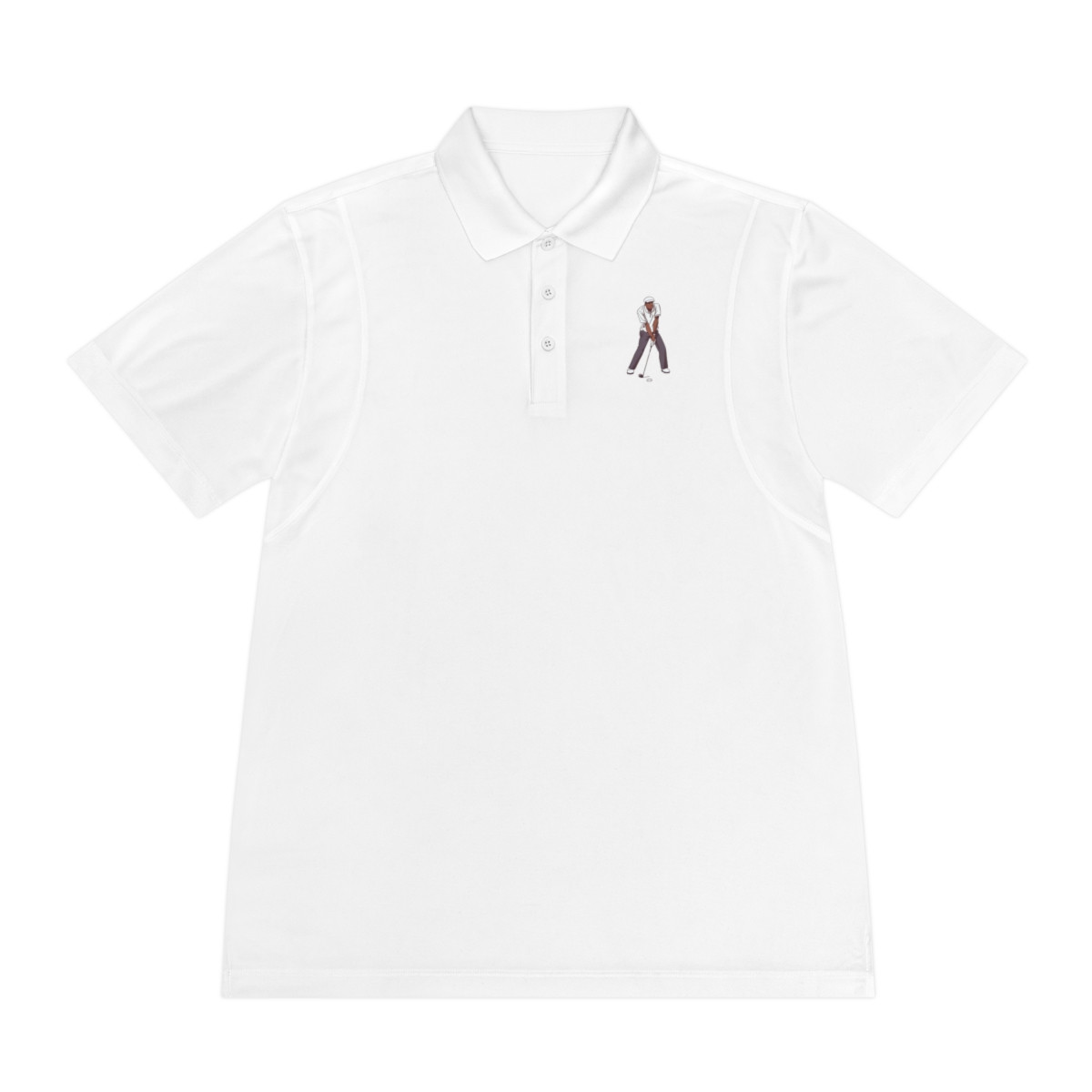 Black Glow Up Golf Polo