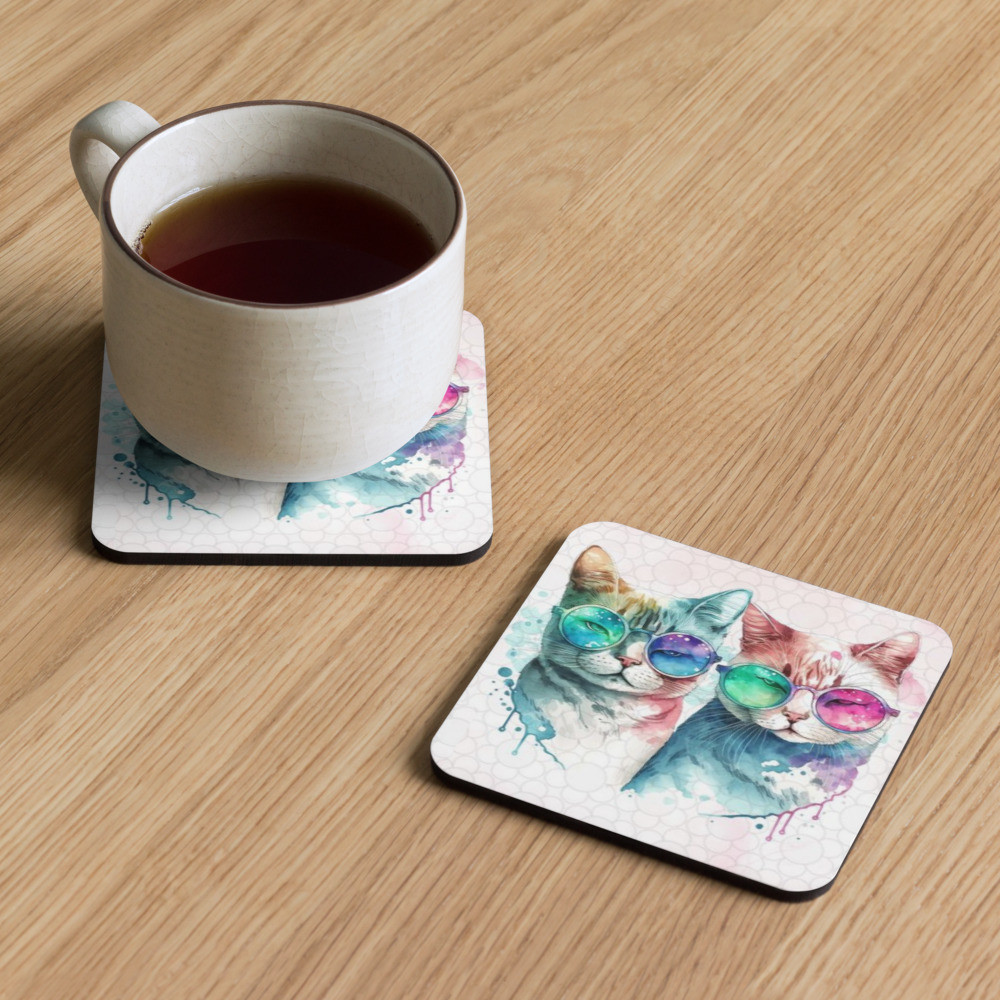Cork-back coaster
