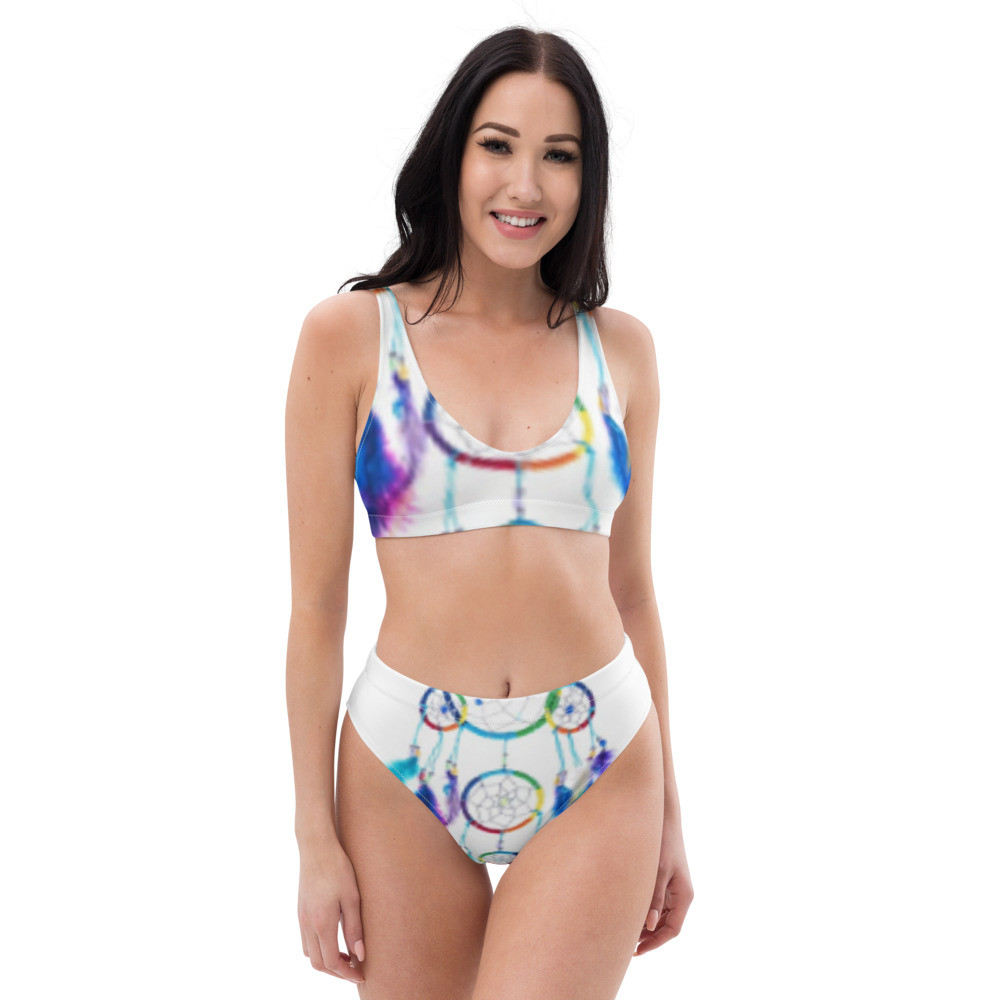 Recycled high-waisted bikini