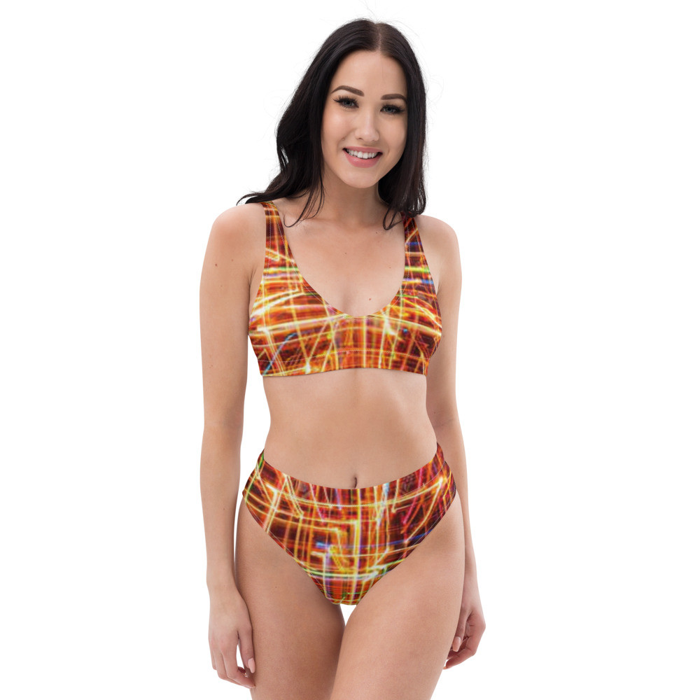 Recycled high-waisted bikini