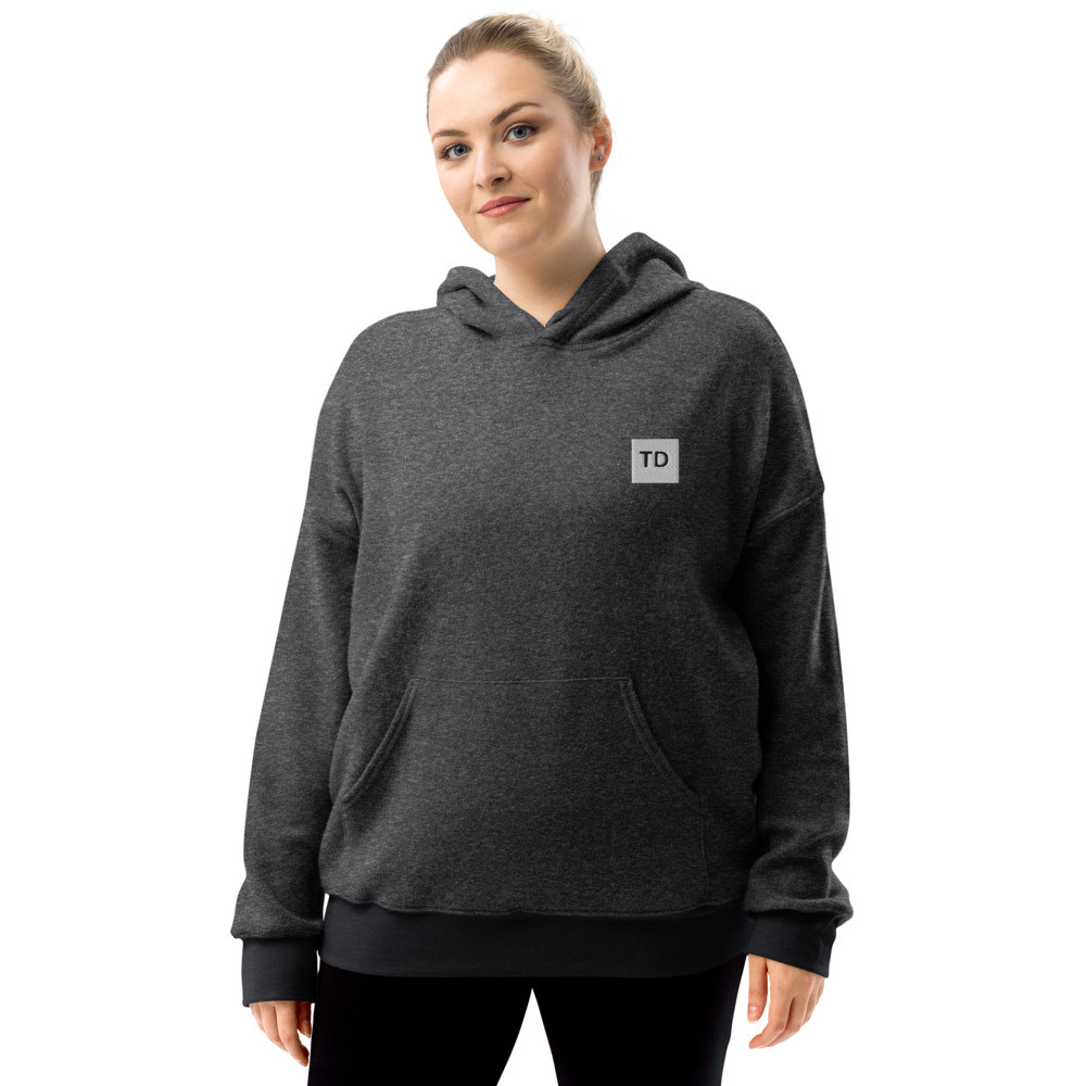 TD Unisex sueded fleece hoodie