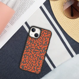 Orange Speckled iPhone case