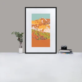Matte Paper Framed Poster With Mat