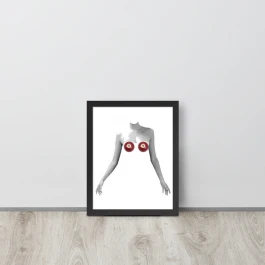 Female Framed photo paper poster