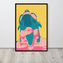 Man's Art Framed matte paper poster