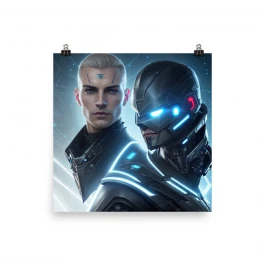 Futuristic minimalist Poster