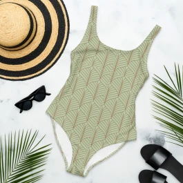 Vintage pattern One-Piece Swimsuit