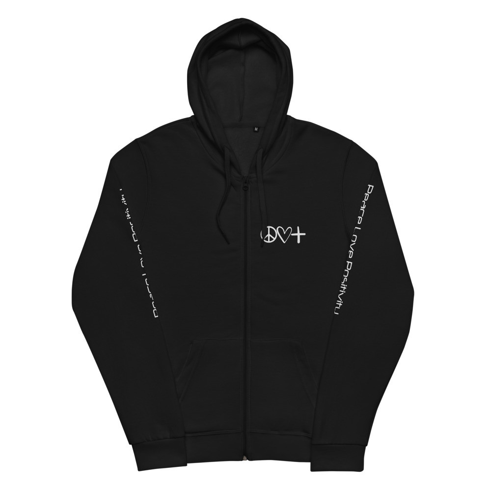 Unisex Symboled Zip hoodie