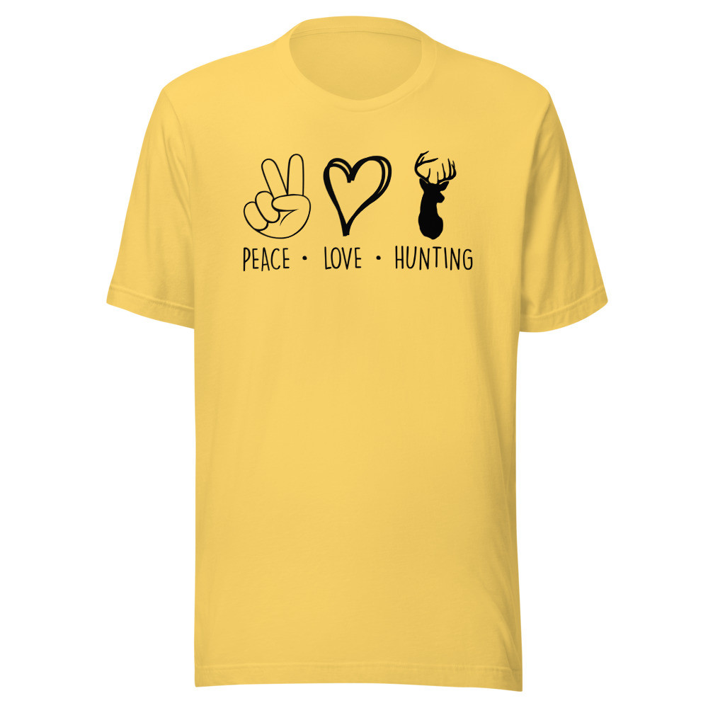 Peace Love Hunting Unisex T-shirt