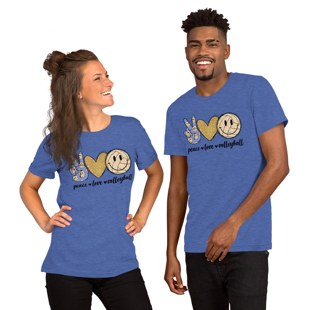 Peace Love Volleyball Unisex T-shirt