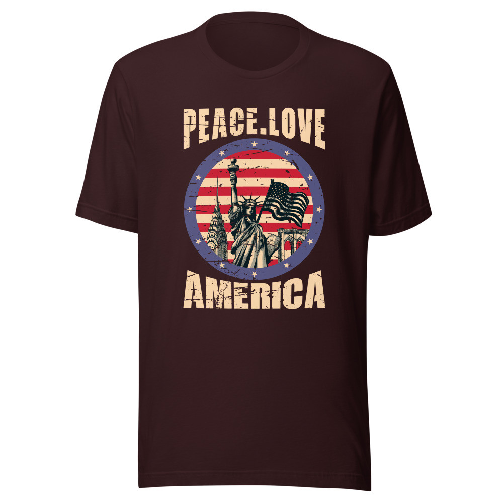 Peace Love America Unisex T-shirt
