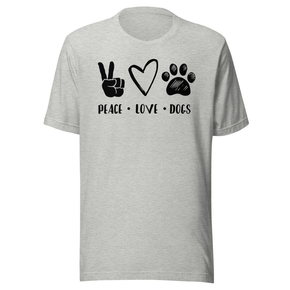 Peace Love Paws Unisex T-shirt