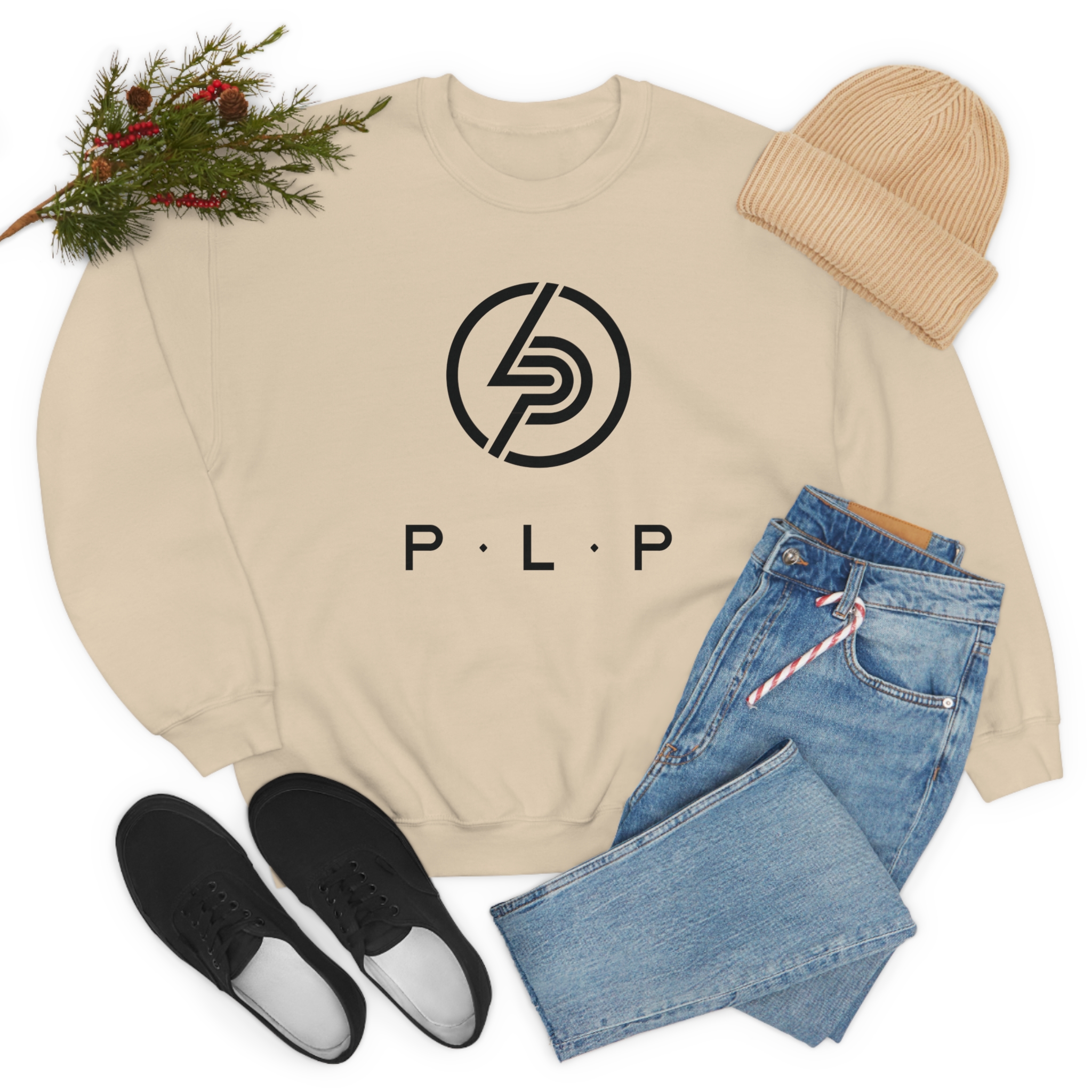 Black Logo Adult Sweatshirt