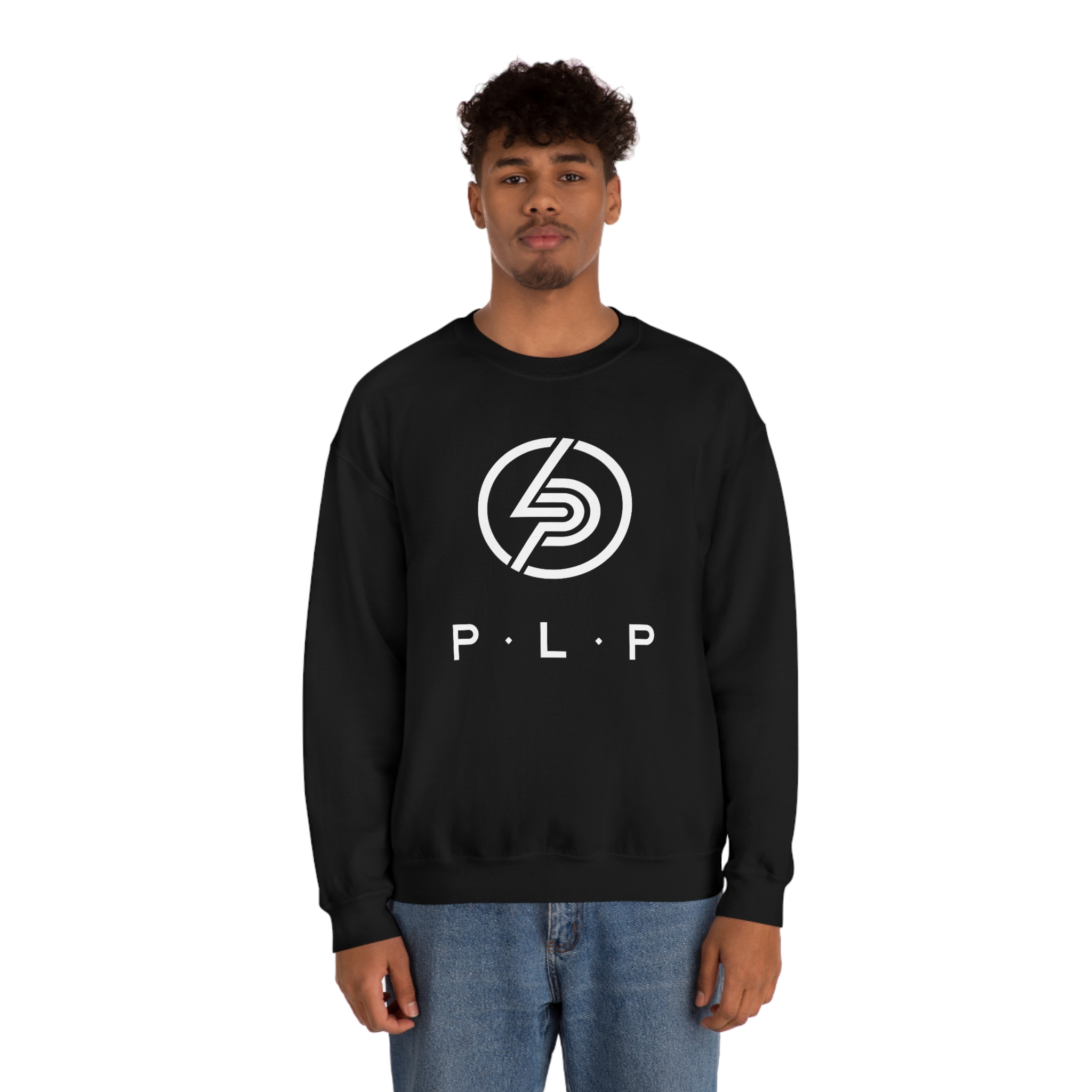 White Logo Adult Sweatshirt