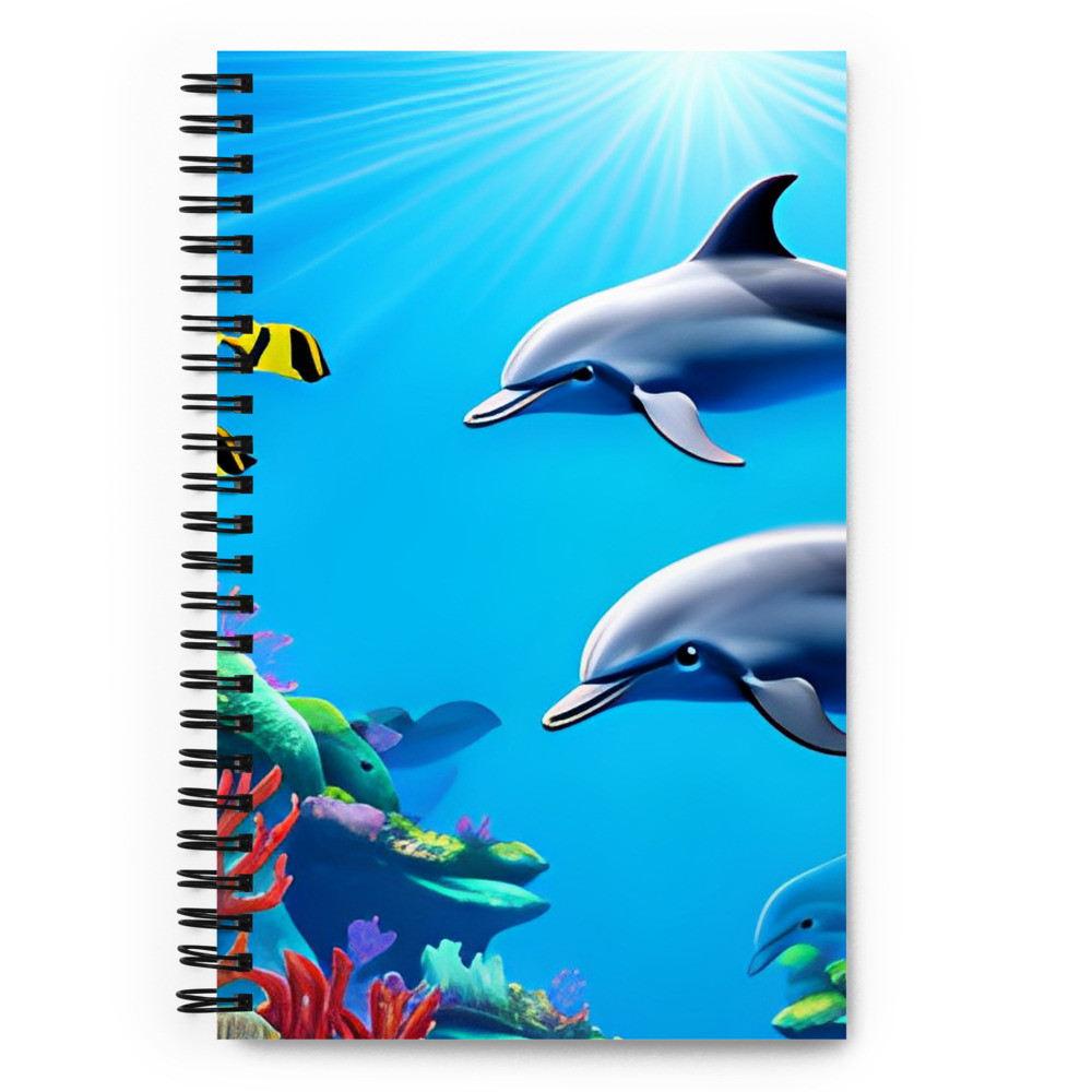 Dolphin Lovers - Spiral Notebook