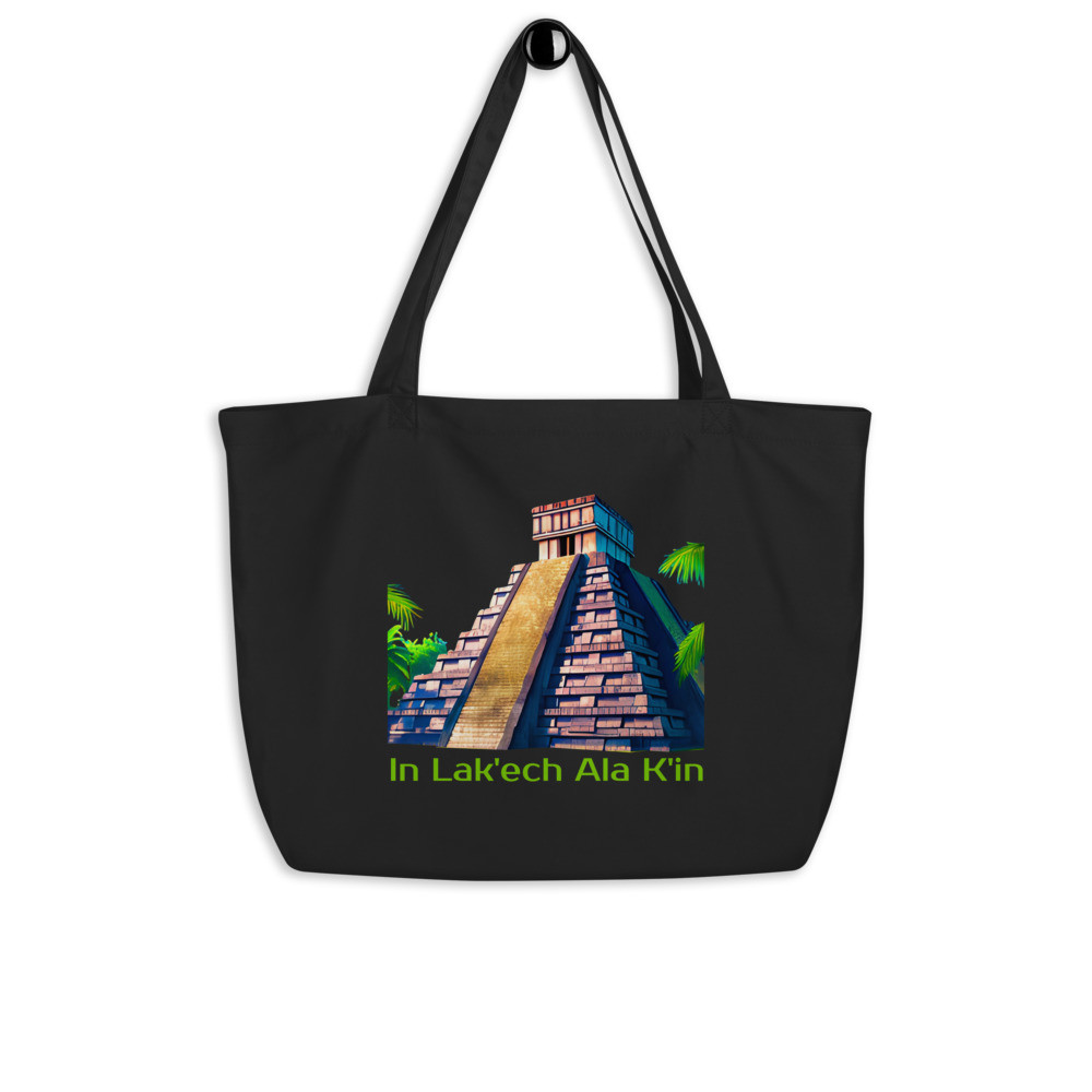 Mayan Temple - Large Tote Bag