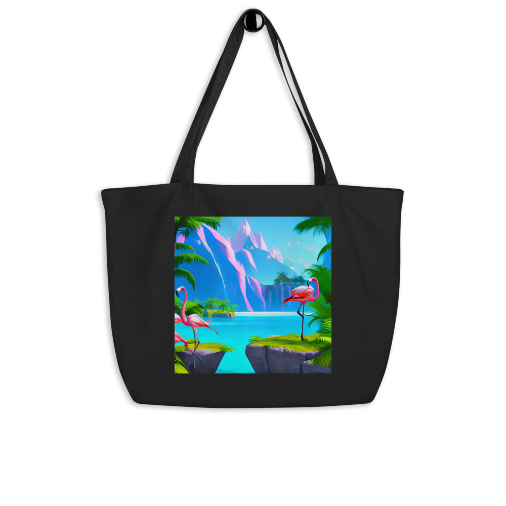 Pink Flamingo - Large Tote Bag