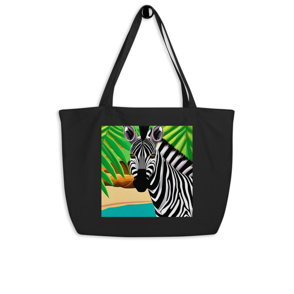 Zebra - Large Tote Bag