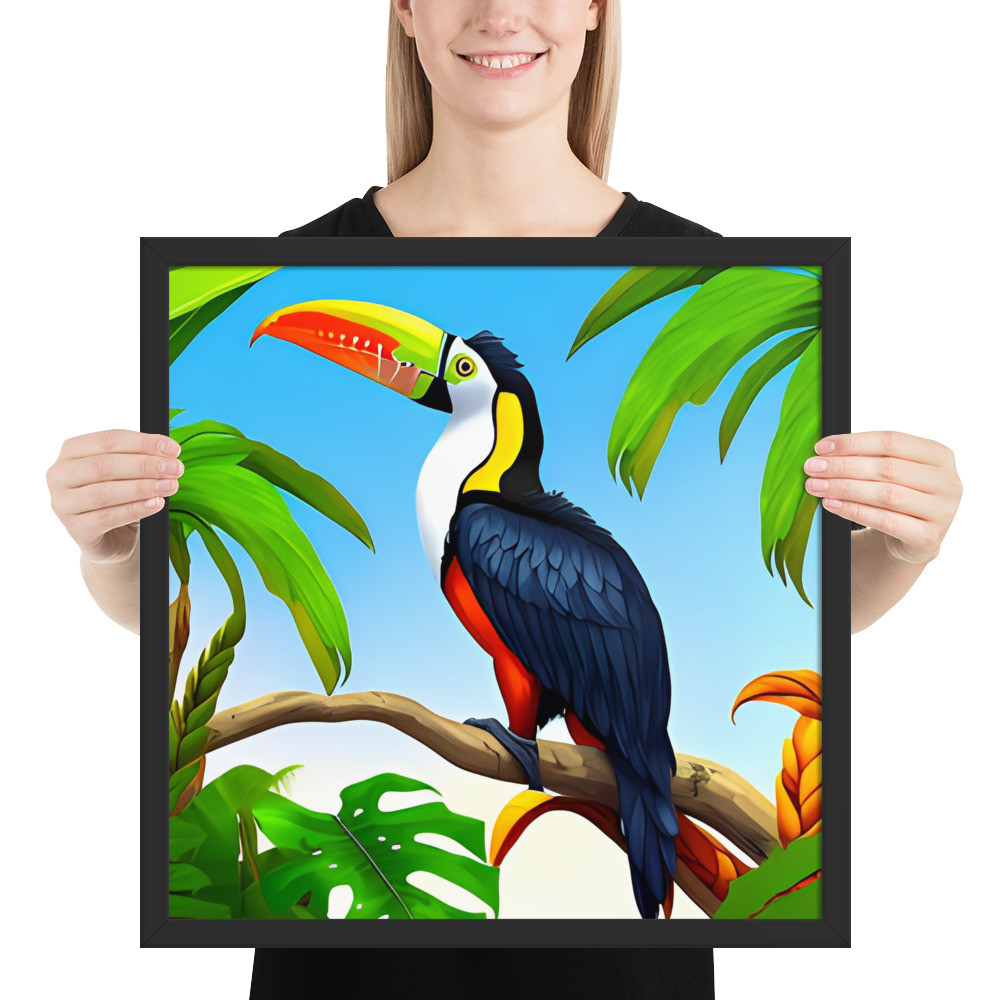 Toucan - 18" x 18" Framed Poster