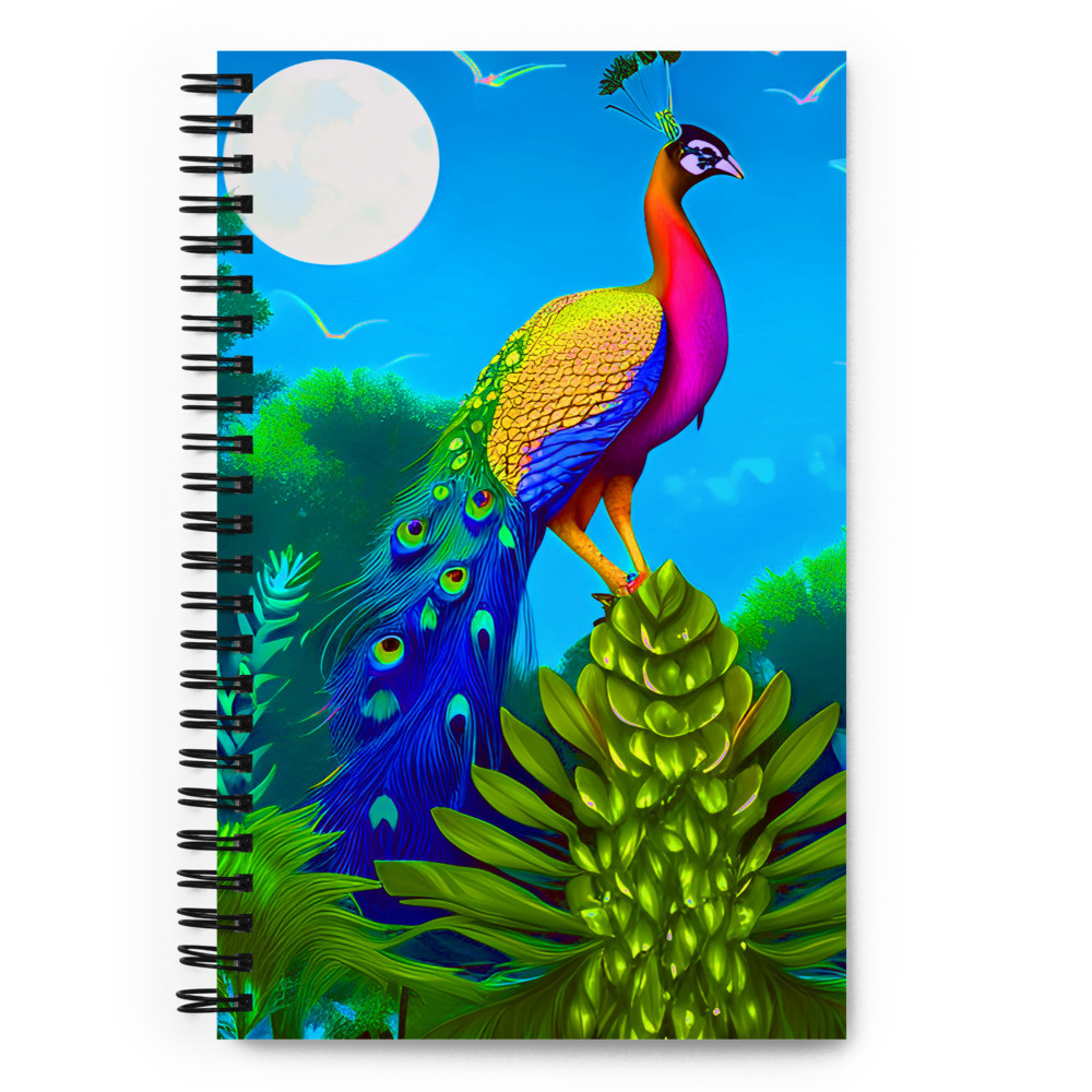 Peacock - Spiral Notebook