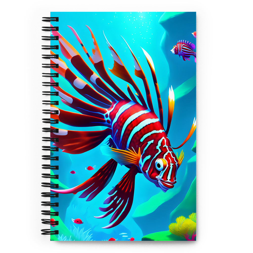Lion Fish 2 - Spiral Notebook