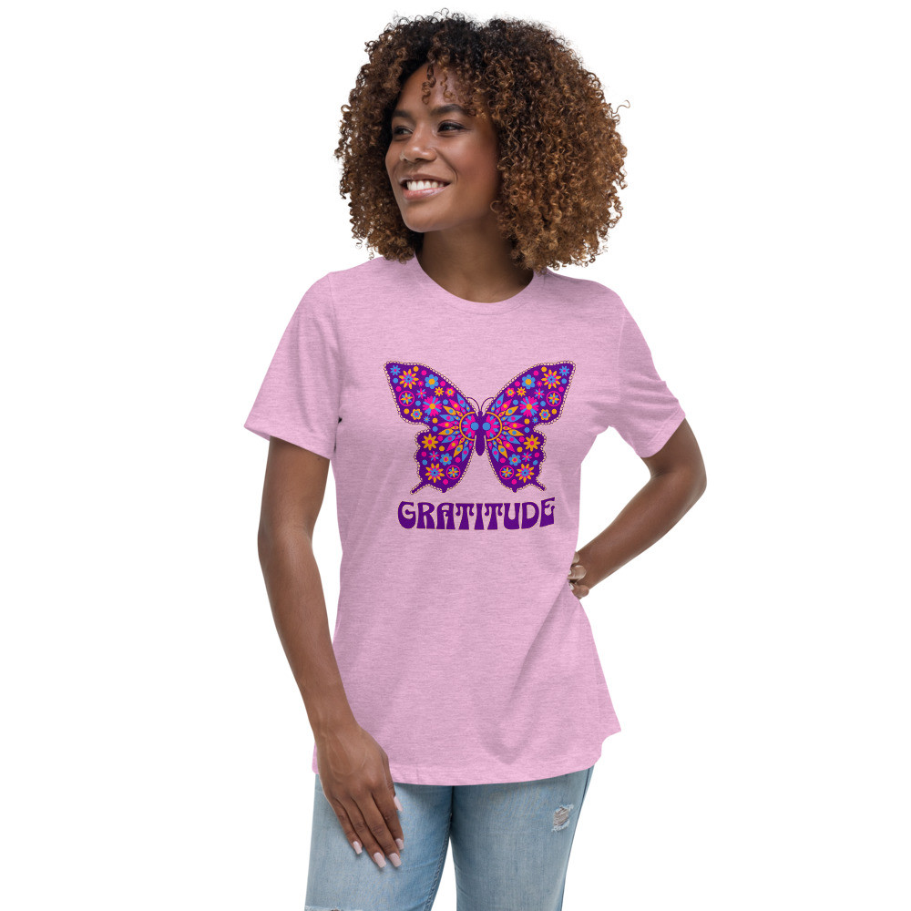 Butterfly Gratitude - Women's Relaxed Tee