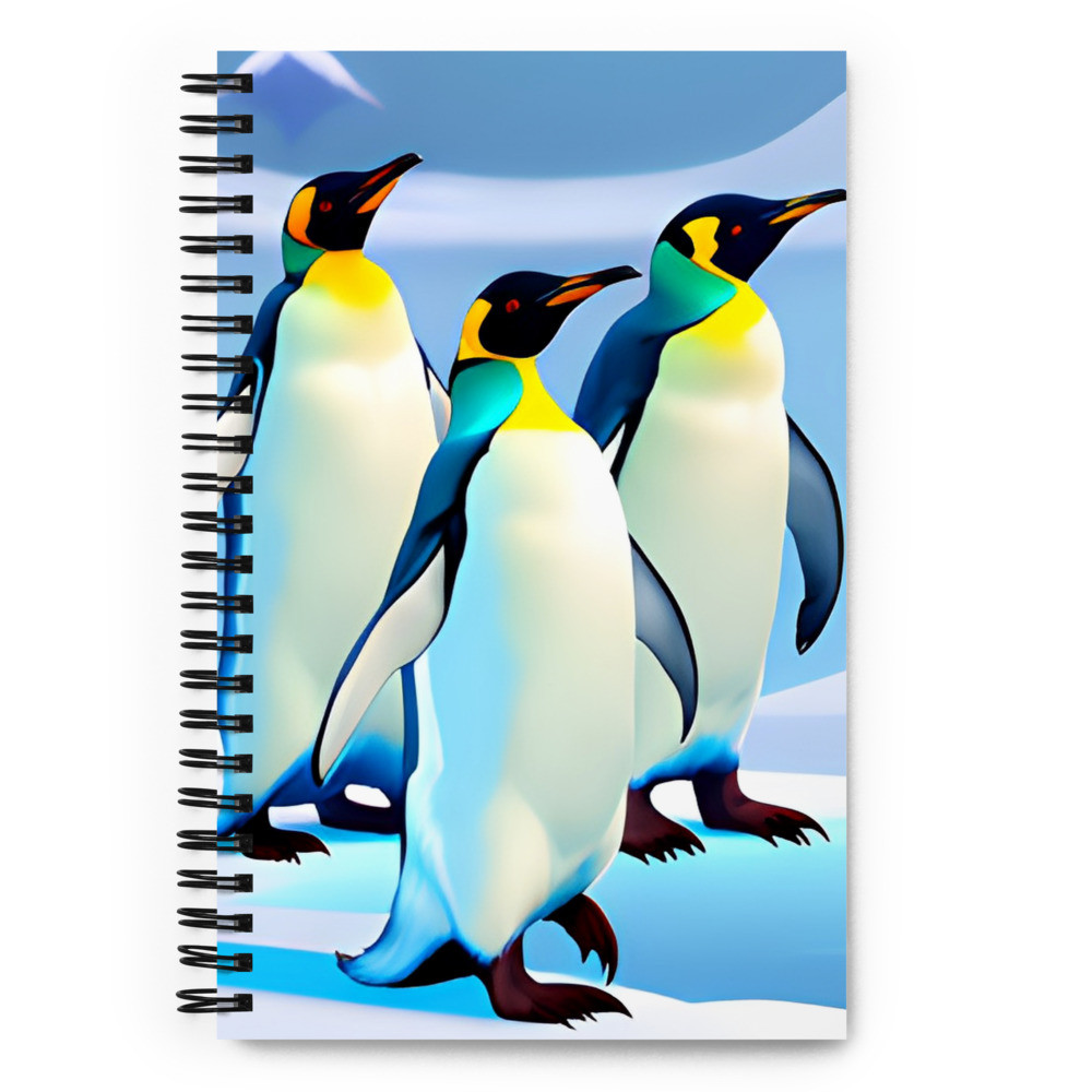 Emperor Penguins - Spiral Notebook