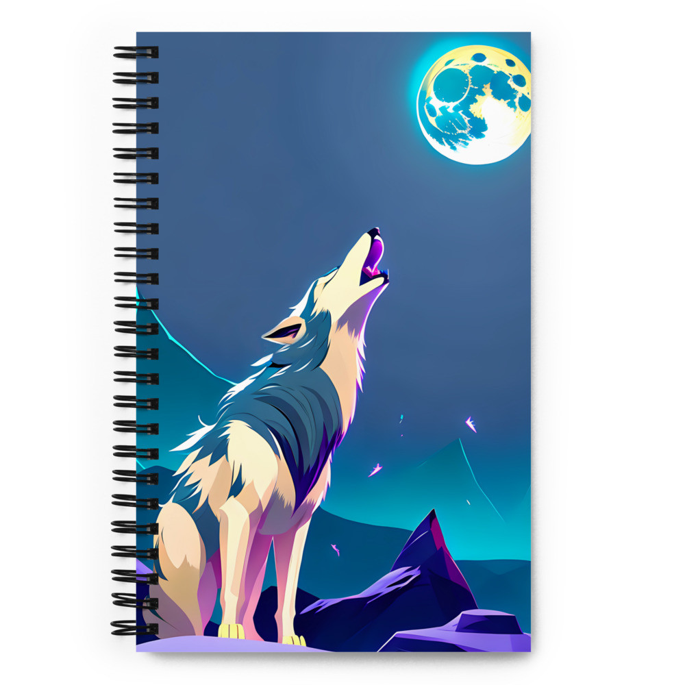 Wolf Moon - Spiral Notebook