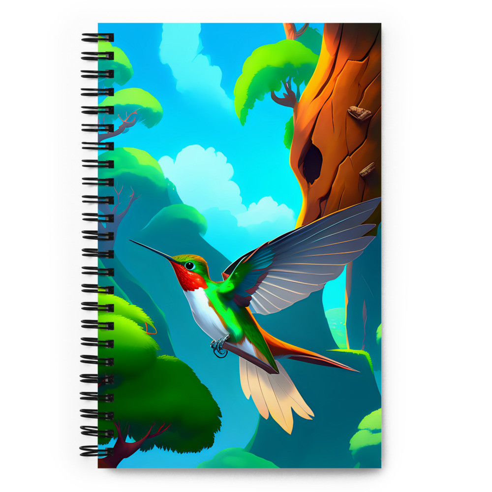Hummingbird - Spiral Notebook