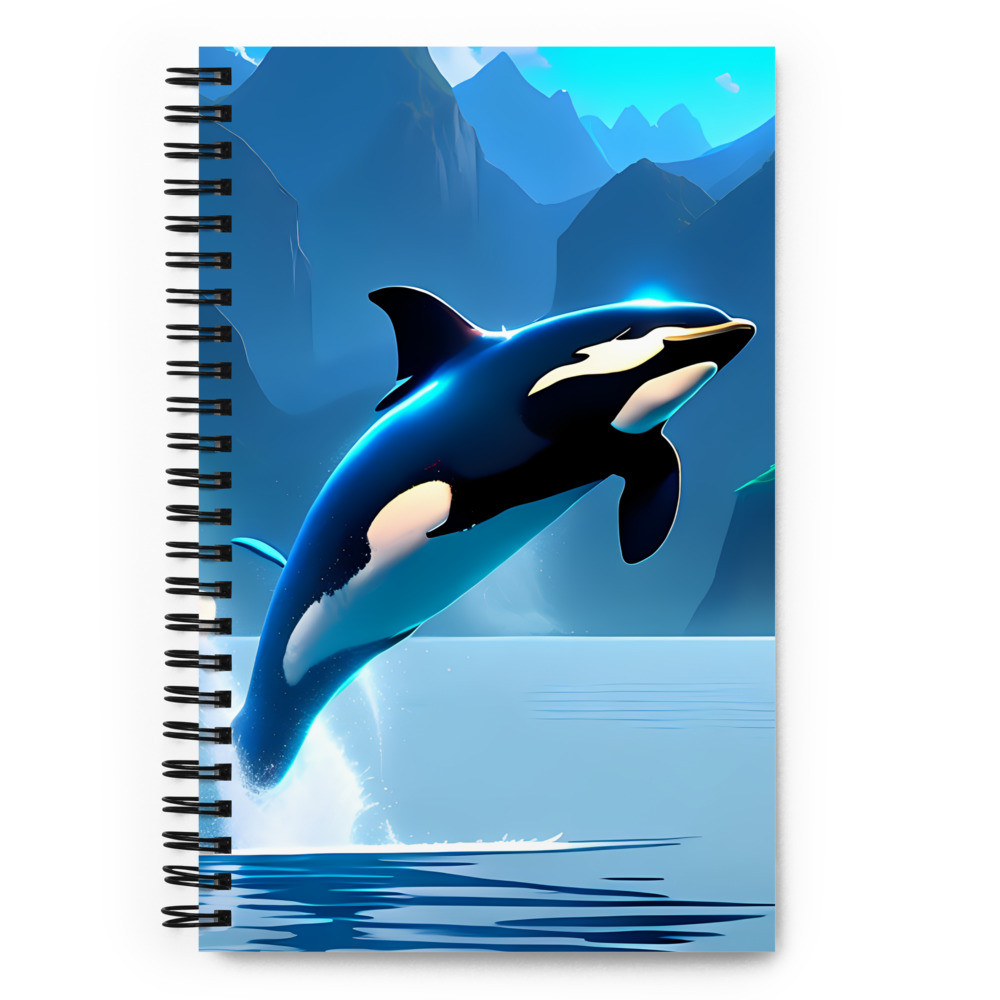 Orca Whale - Spiral Notebook