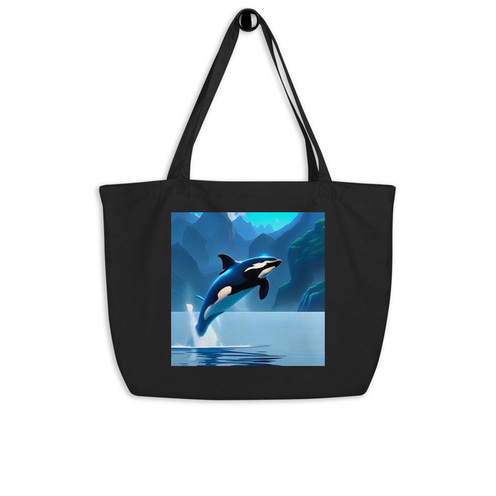 Orca Whale - Large Tote Bag