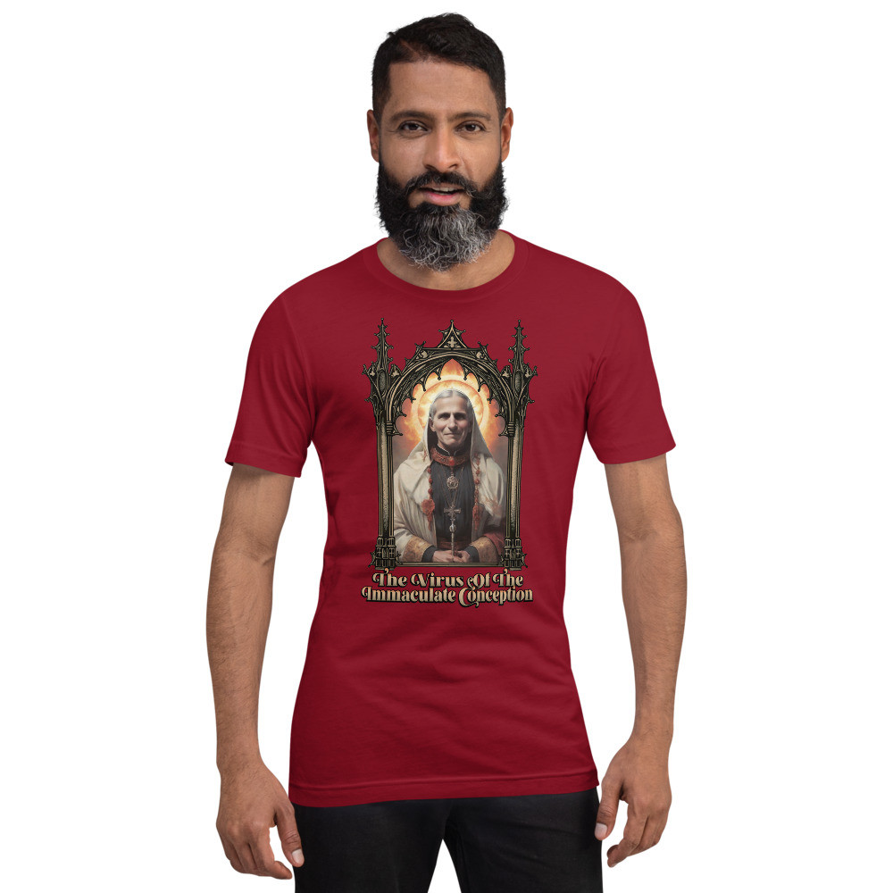 Virus of the Immaculate Conception Saint Fauci Unisex t-shirt