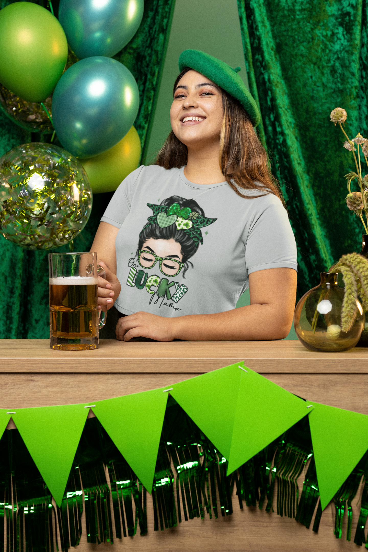 Lucky Mama St. Patrick's Day  Women's Softstyle Tee
