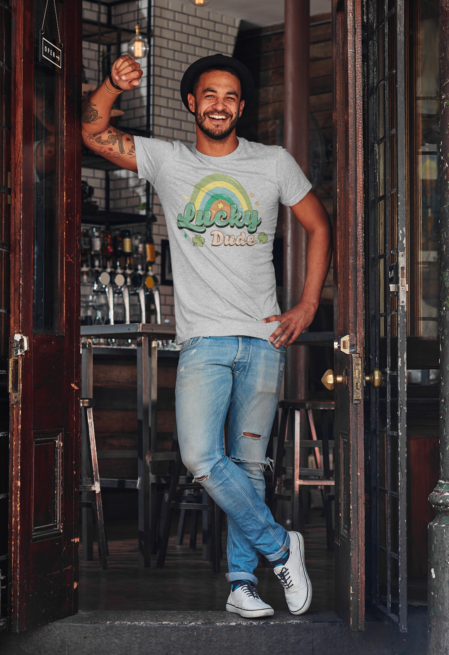 Lucky Dude St. Patrick's Day Shirt! Men's Cotton Crew Tee