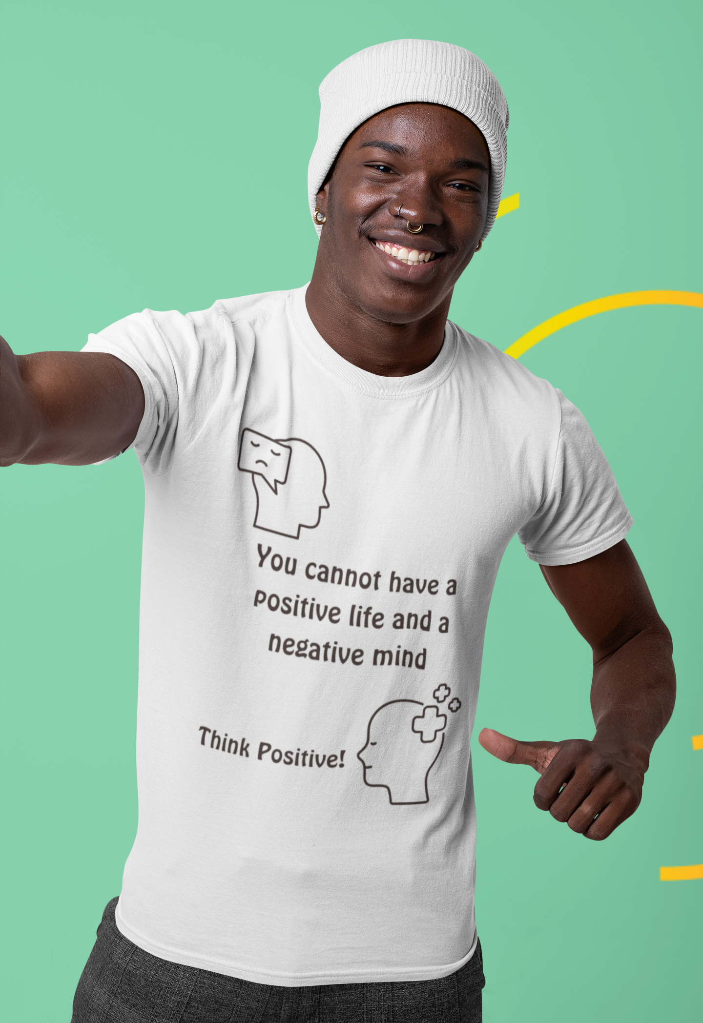 Think Positive -  Unisex Softstyle T-Shirt
